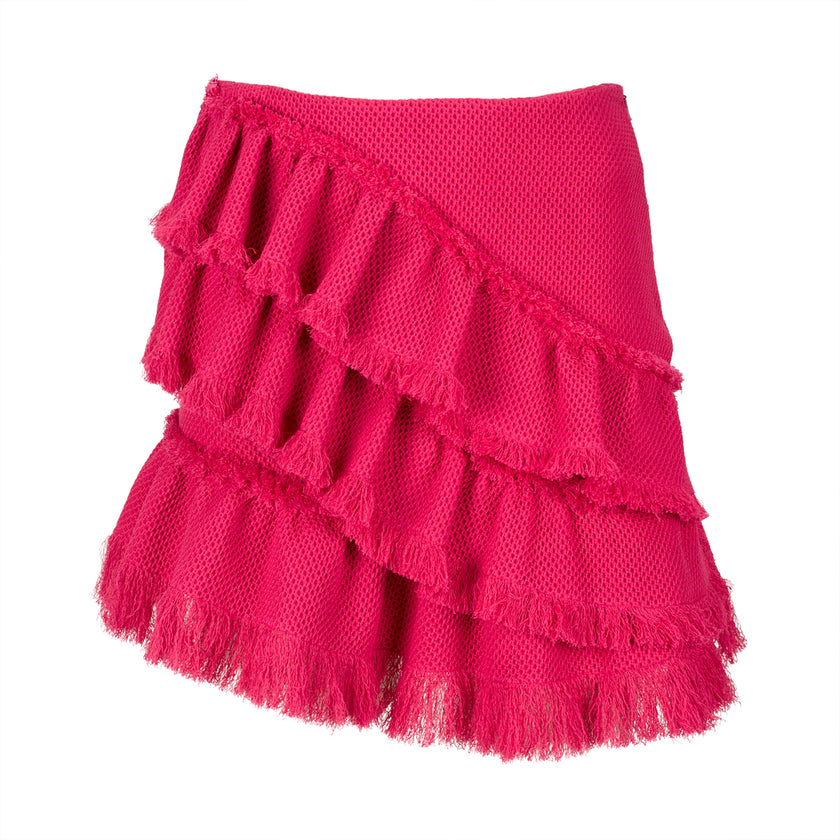 Knit Ruffled Skirt