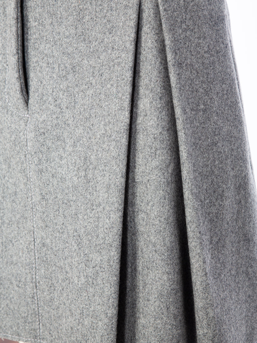 Wool Pleated Skirt