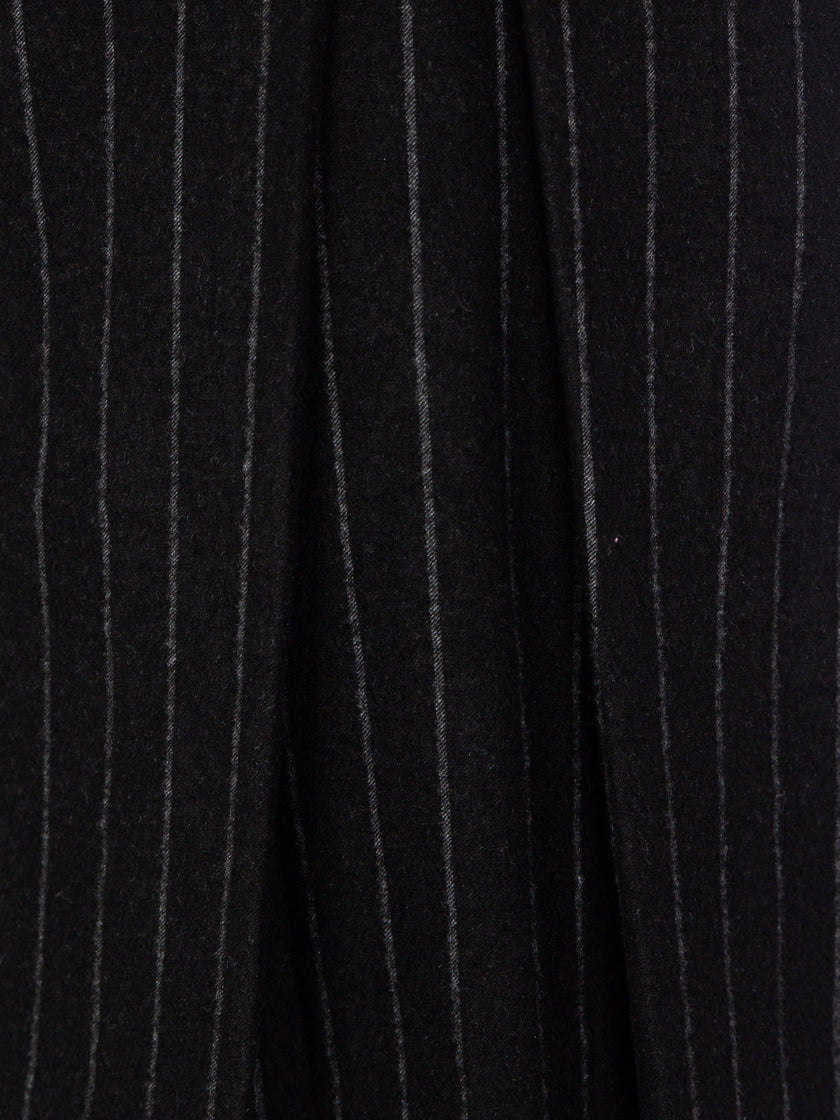 Pinstripe Pleated Skirt