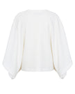 Textured Bat Sleeve Sweater