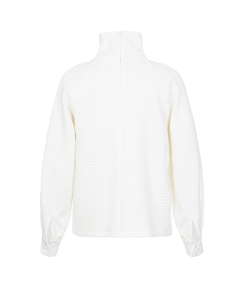 Textured Turtleneck Sweater