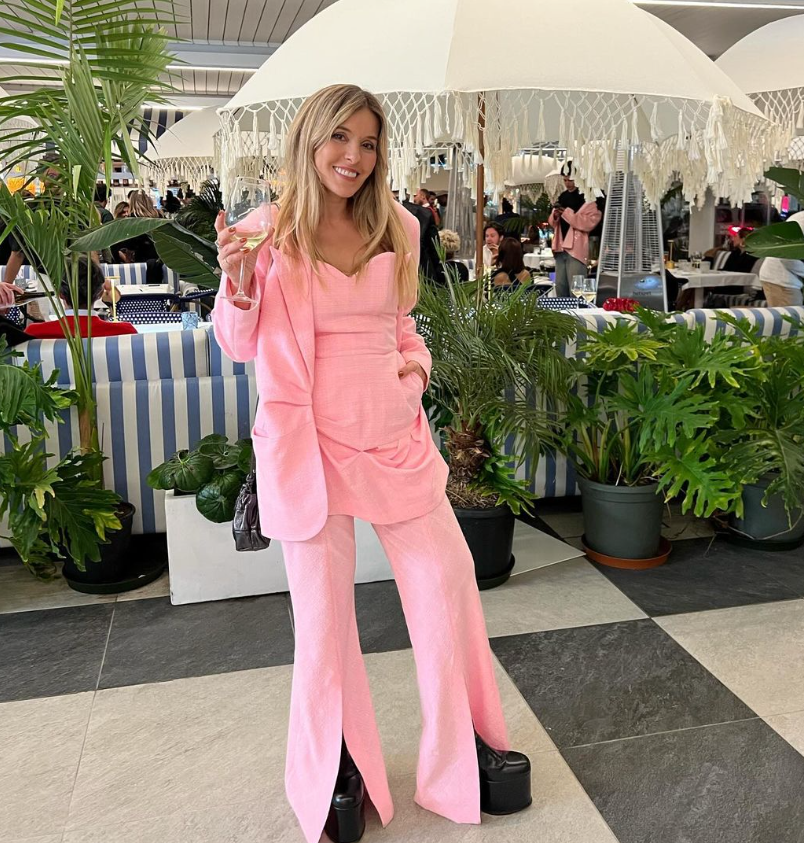 Plaid Pants with Front Split