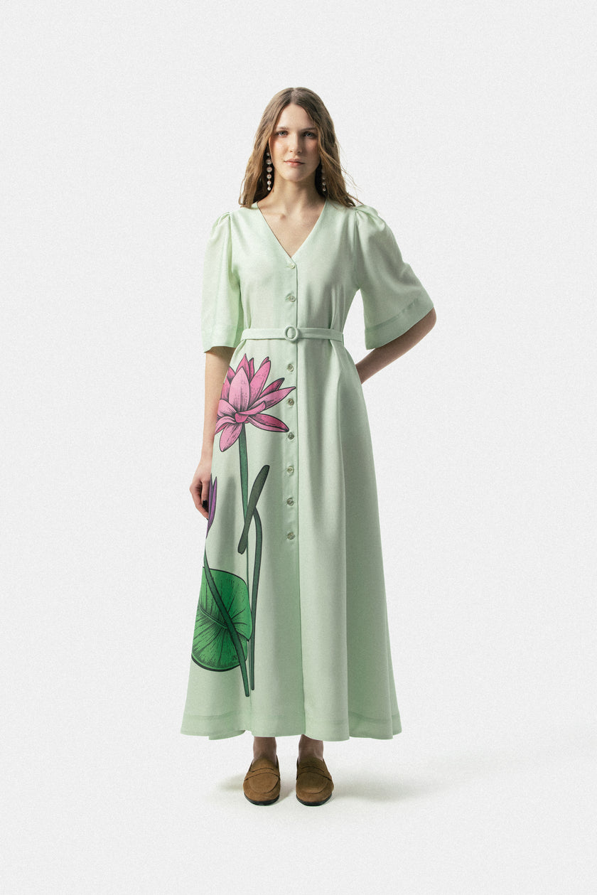 Floral Printed Long Dress