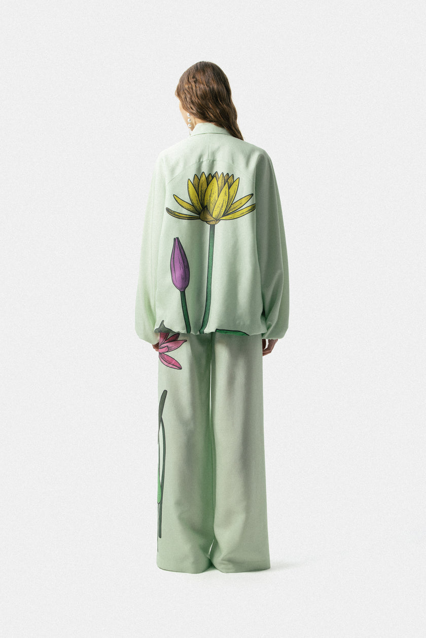 Floral Printed Bomber Jacket