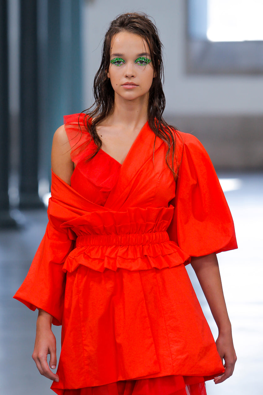 Ecocare Blazer with Ruffled Belt