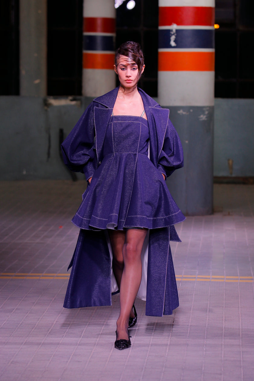 Recycled Trench-Coat with Belt