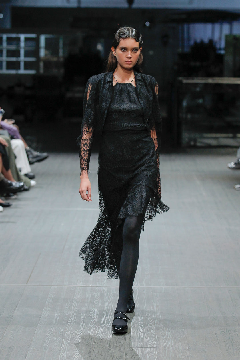 Lace Asymmetrical Dress