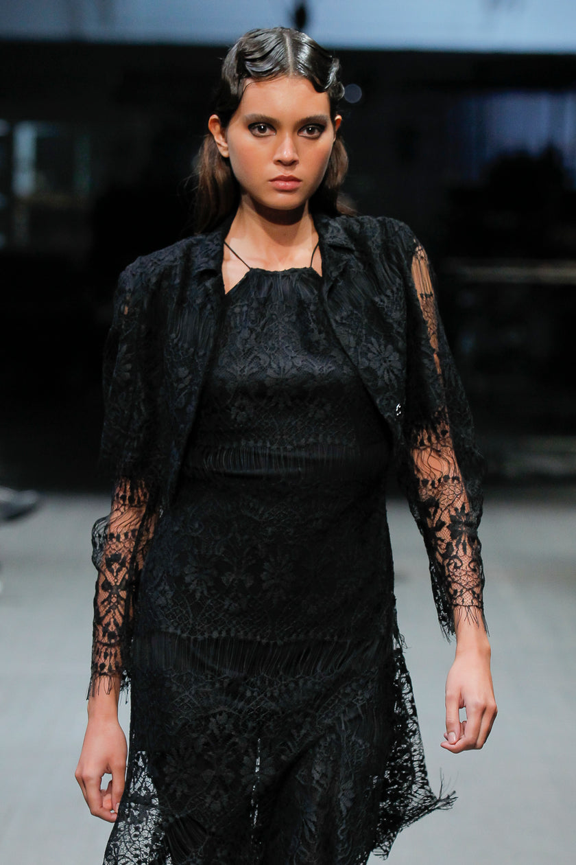 Lace Asymmetrical Dress