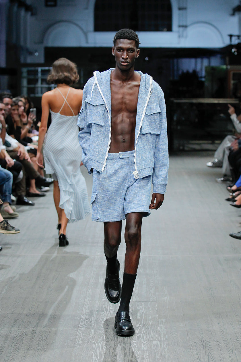 Cotton Men Jacket with Zipper