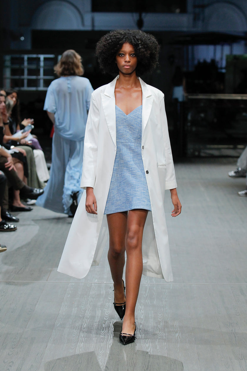 Cotton Blue Slip Dress