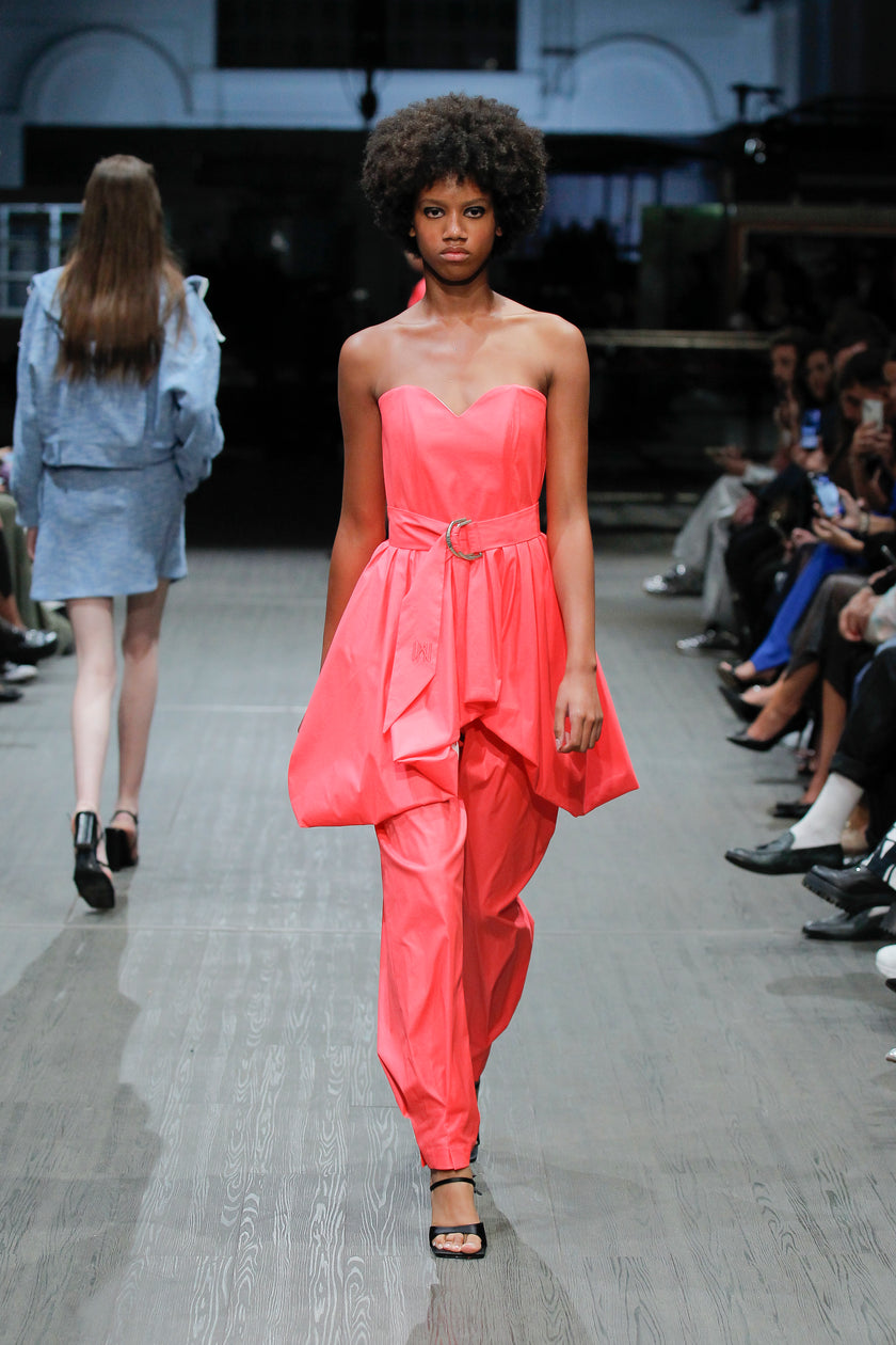 Glossy Cargo Pants with Belt