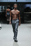 Denim Men Pants with Transparent Foil