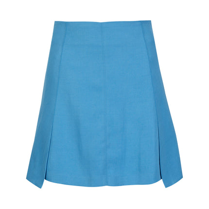 Lyocell and Linen A-Cut Skirt