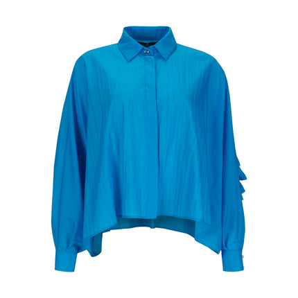 Ecocare Oversized Shirt with Ruffle