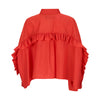 Ecocare Oversized Shirt with Ruffle