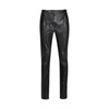 Calça jeans masculina com folha transparente