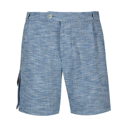 Cotton Men Blue Shorts