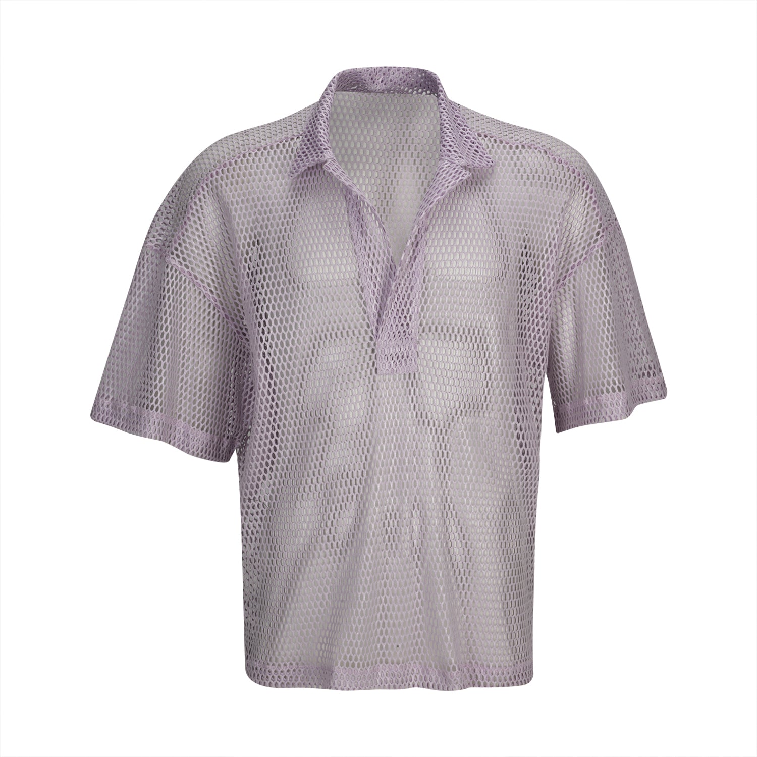 Mesh Polo with Transparent Foil