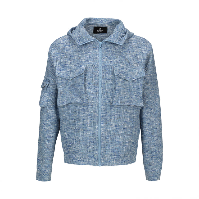 Cotton Men Jacket with Zipper