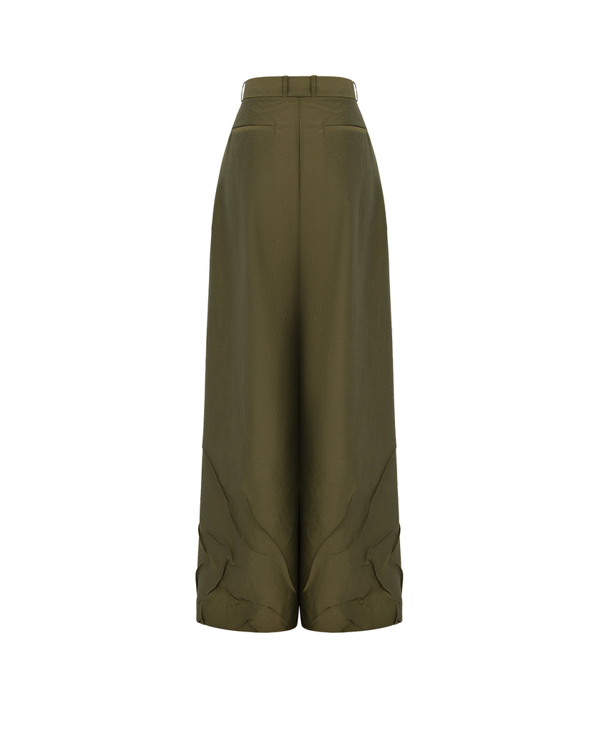 Wrinkled Large Pants