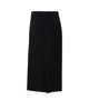 Black Draped Midi Skirt