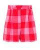 Plaid Pleated Shorts