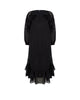 Ruffled V-Neck Long Dress
