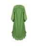 Ruffled V-Neck Long Dress