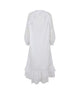 Ruffled V-Neck Long Dress