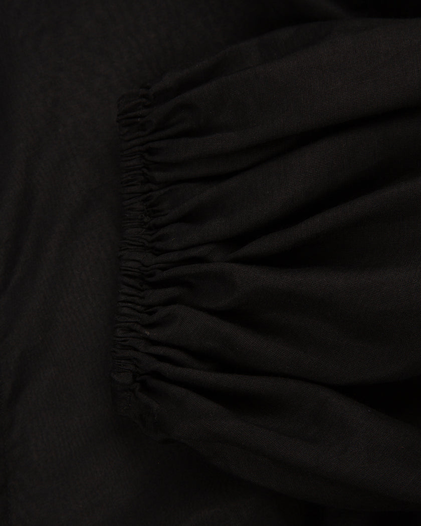 V-Neck Blouse with Evasé Ruffles