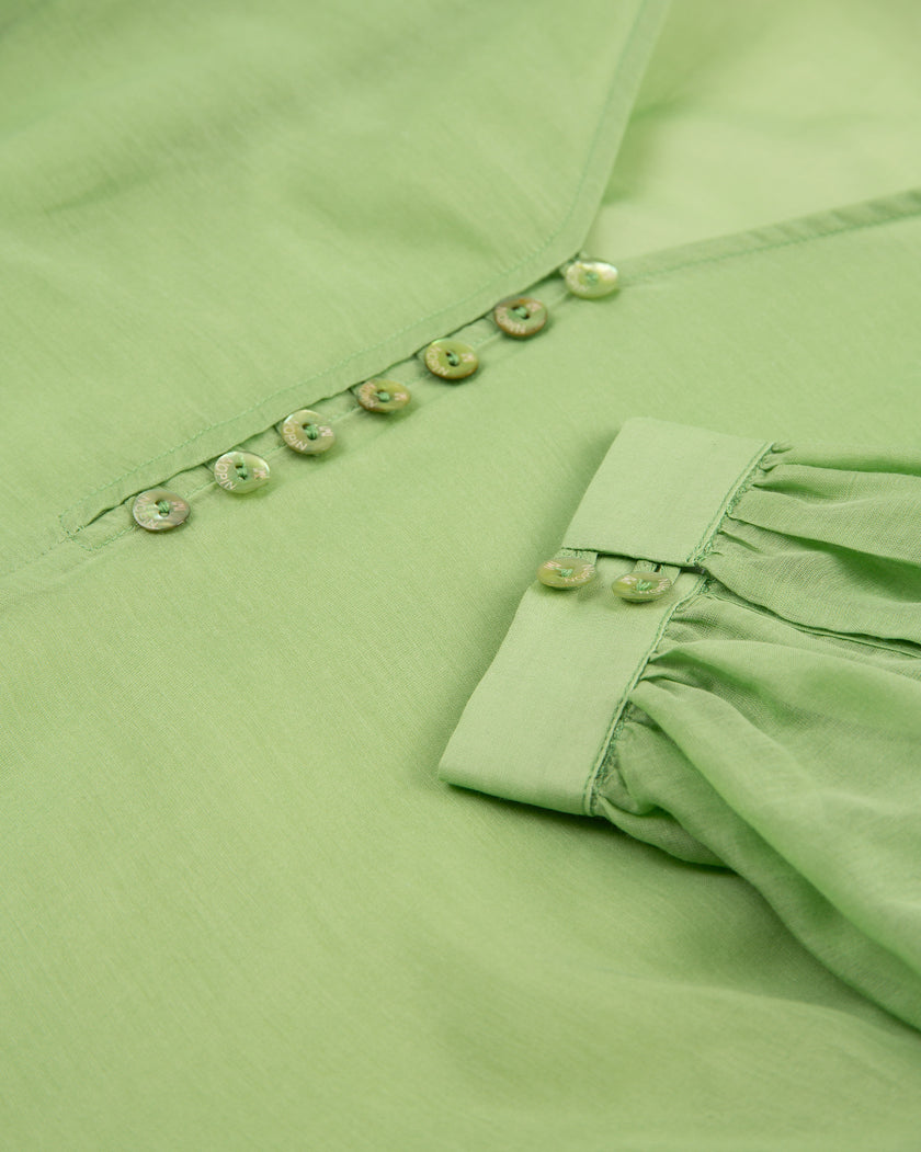 Ruffled Blouse with Bow