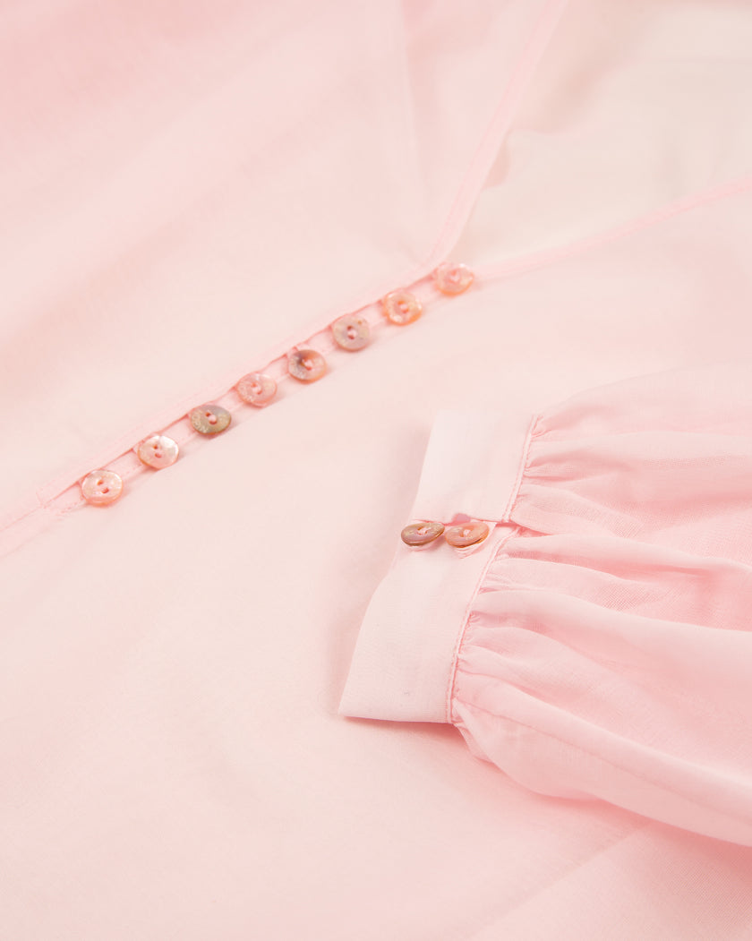 Ruffled Blouse with Bow