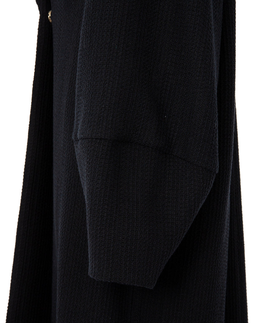 Long Coat with Balloon Sleeves