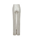 Metallic Linen Straight Pants