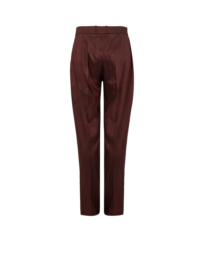 Maroon pants on a white background