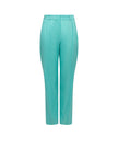 Turquoise pants on a white background