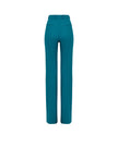 Teal pants on a white background