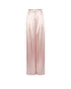 Pink satin pants on a white background