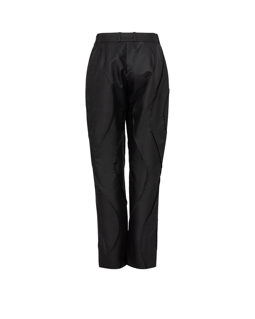 Black pants on a white background