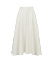 Evasé Midi Skirt with Pearls