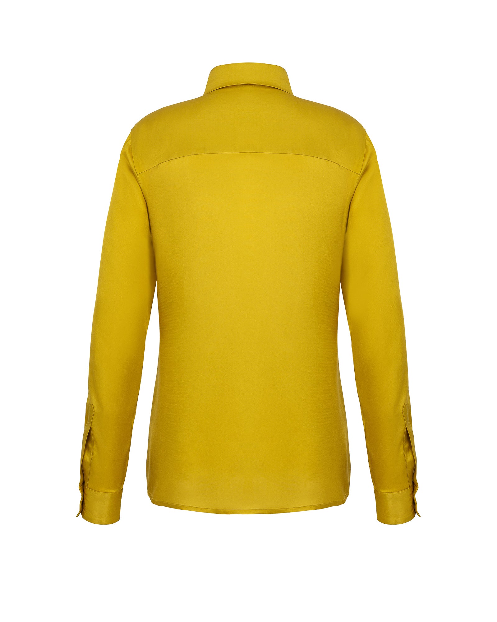 Yellow shirt on a white background