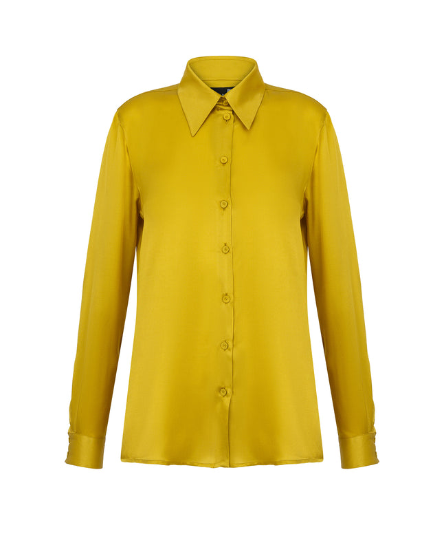 Yellow shirt on a white background