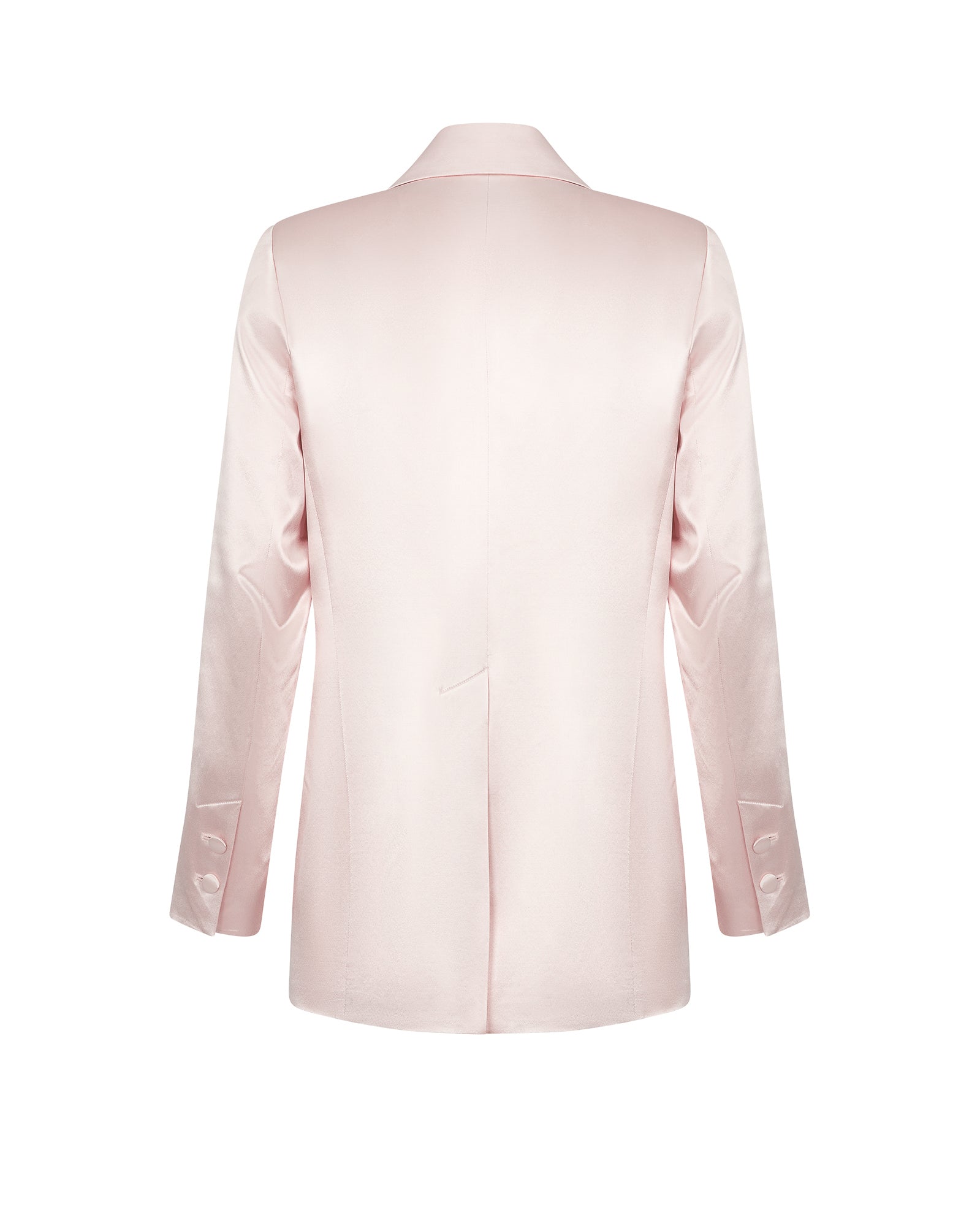 Satin Viscose Long Blazer