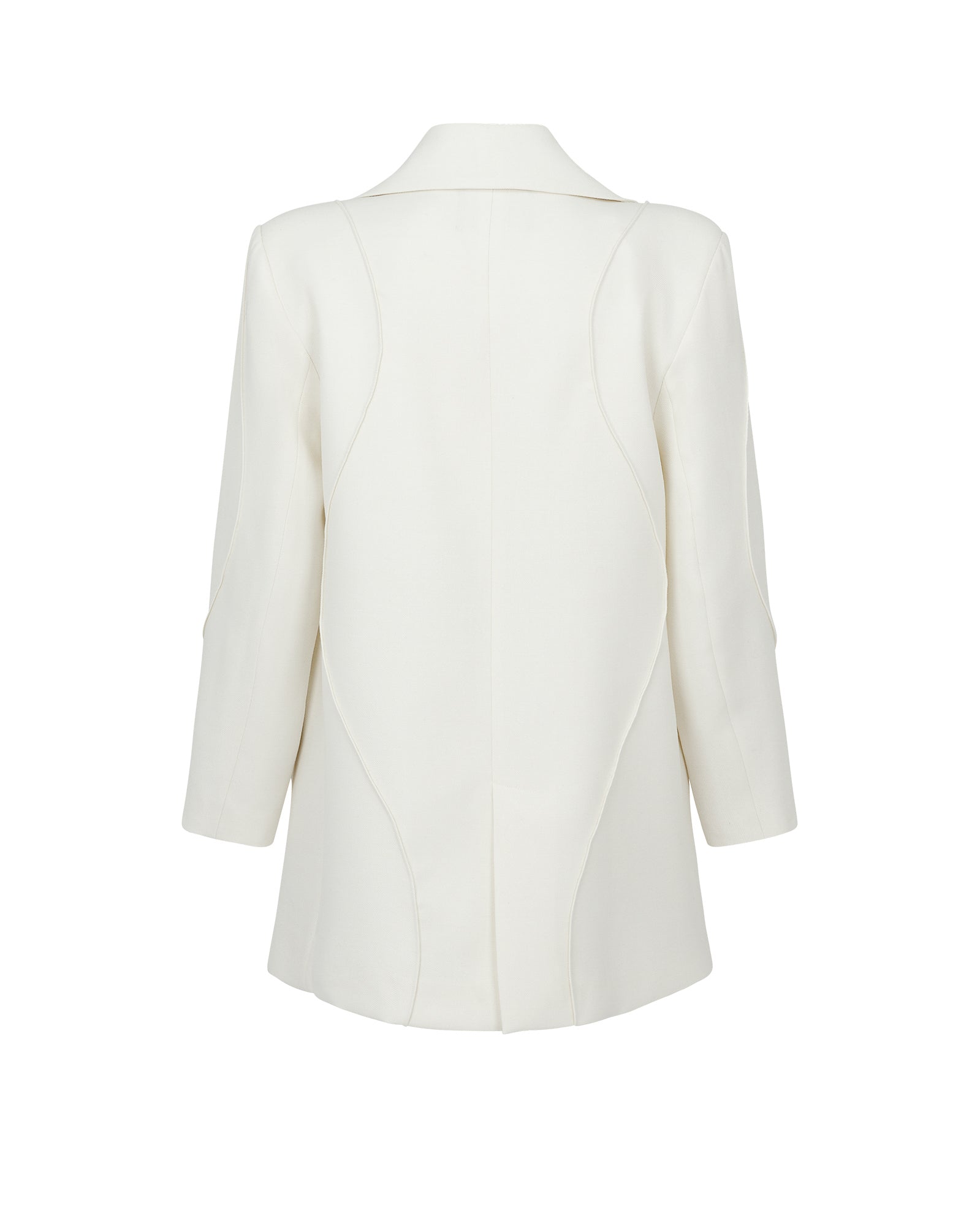 White blazer on a white background