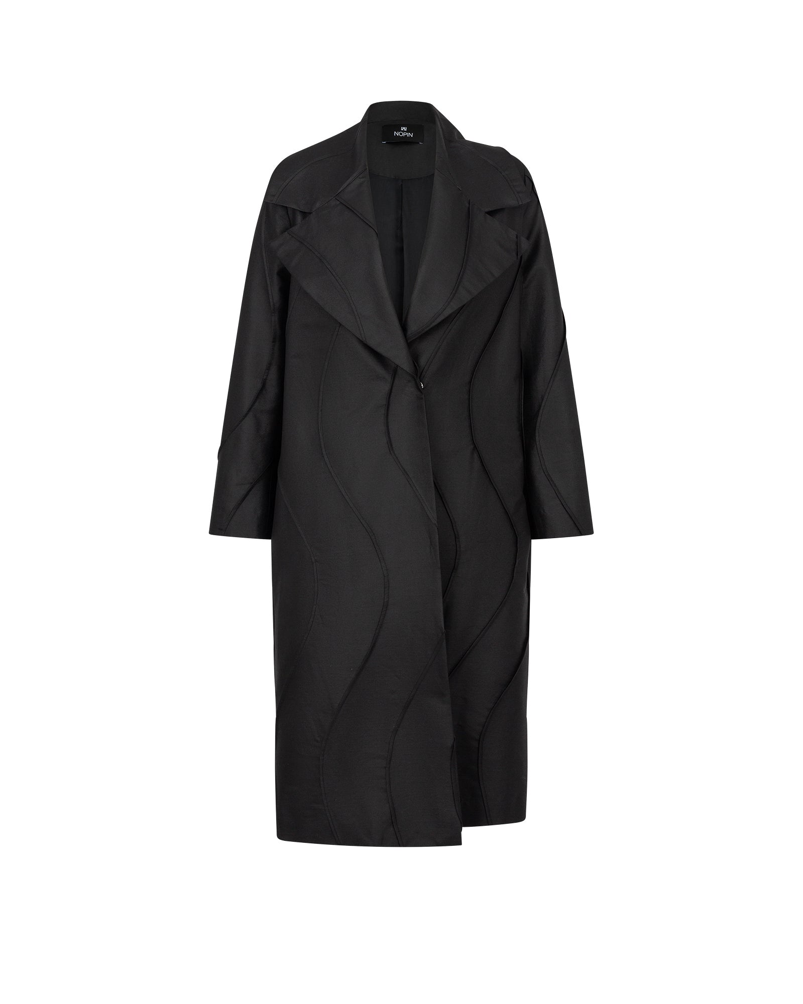 Black coat on a white background