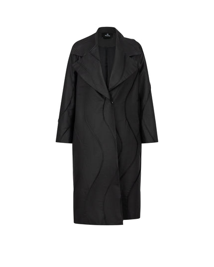 Black coat on a white background