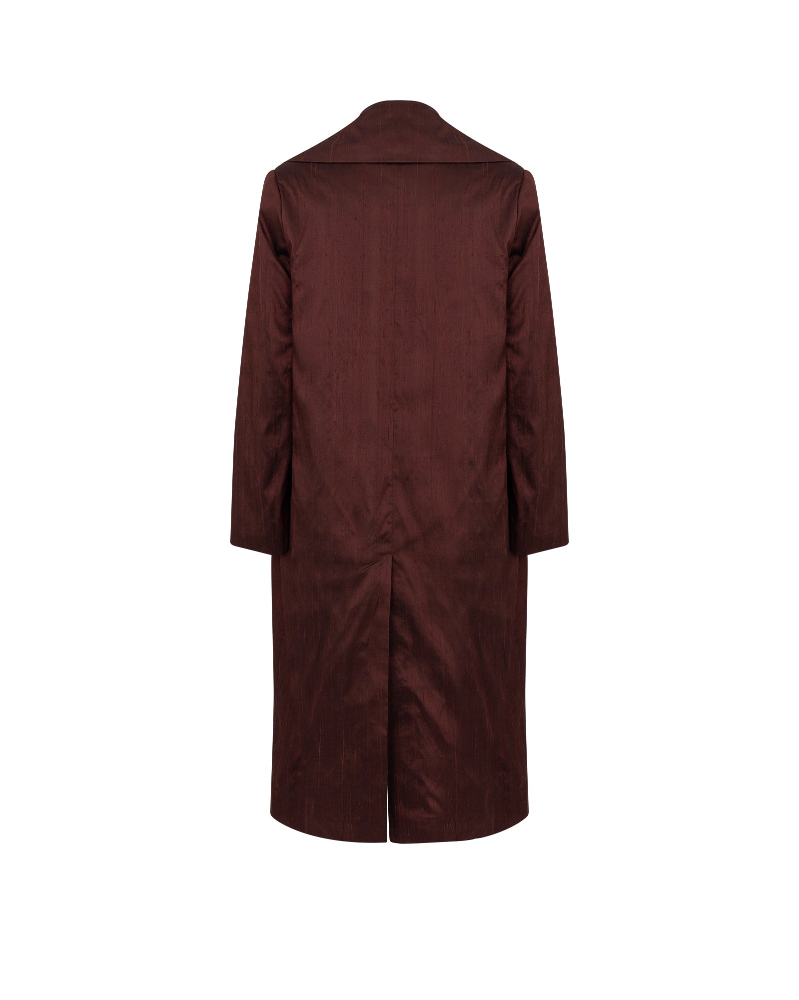 Brown coat on a white background