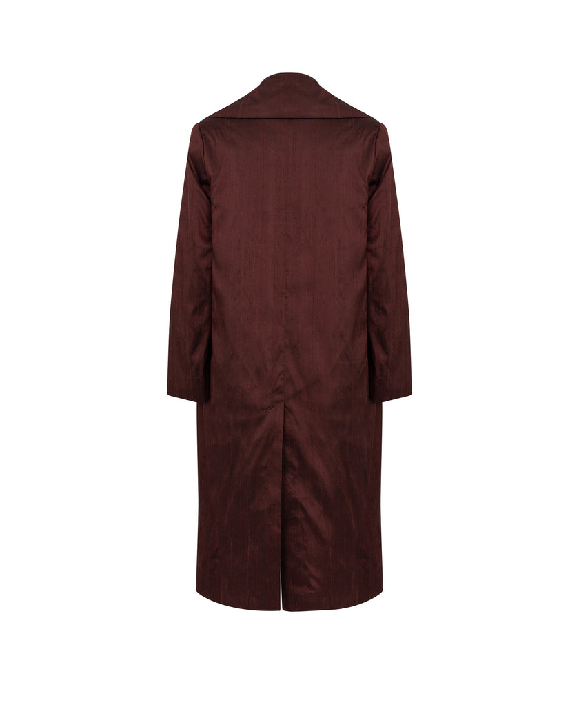 Brown coat on a white background