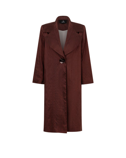 Brown coat on a white background