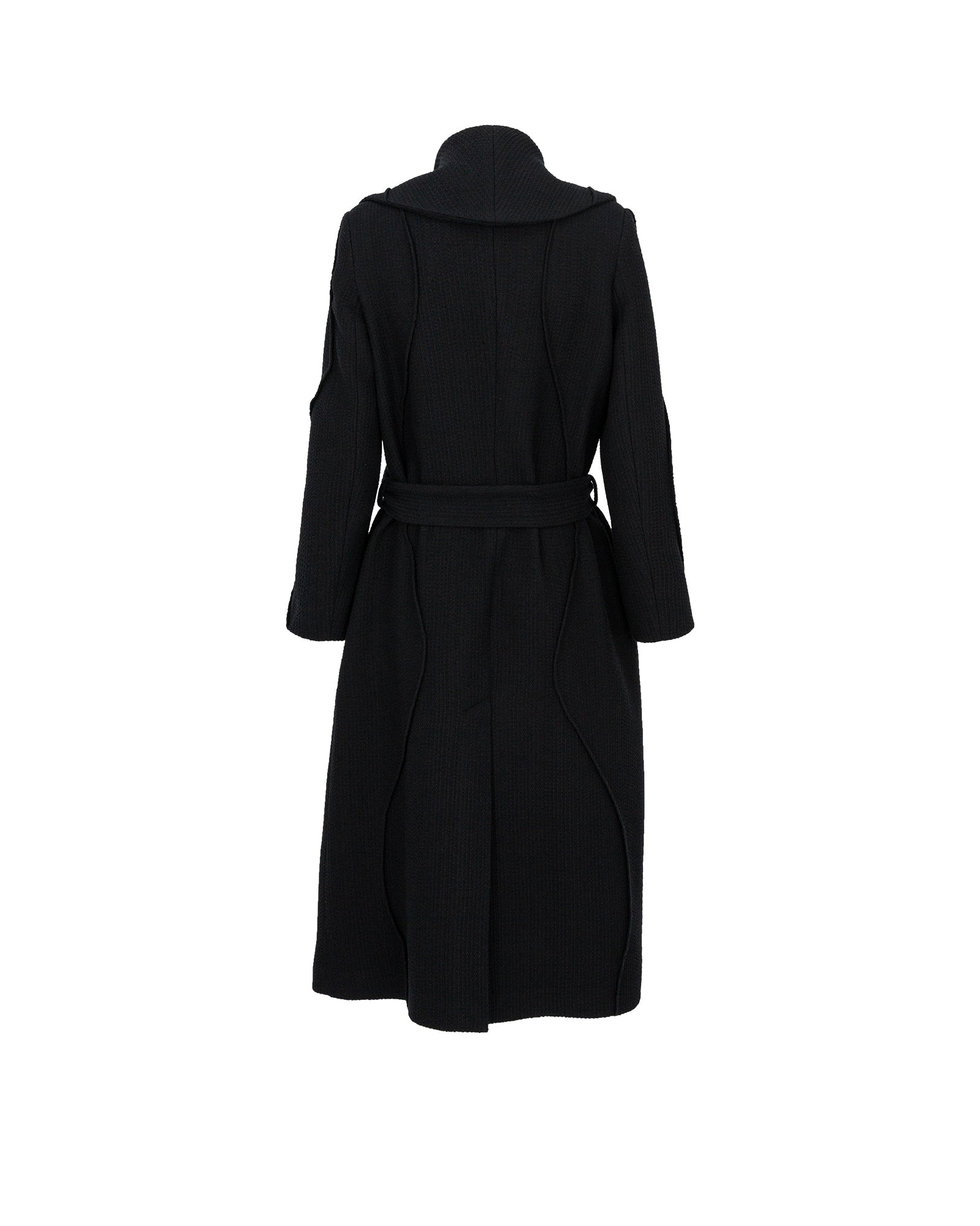 Black coat on a white background